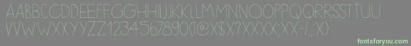 DkSleepyTime Font – Green Fonts on Gray Background