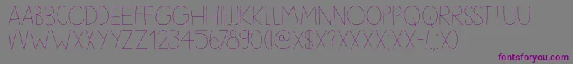DkSleepyTime Font – Purple Fonts on Gray Background