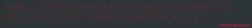 DkSleepyTime Font – Red Fonts on Black Background