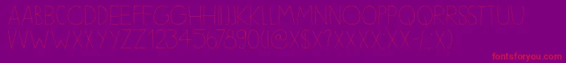 DkSleepyTime Font – Red Fonts on Purple Background