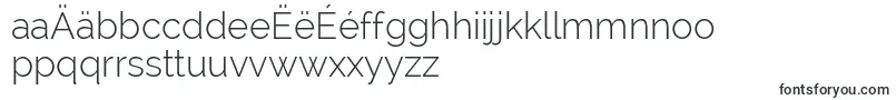 RalewayLightフォントについての詳細 フォントRalewayLight – マケドニア文字