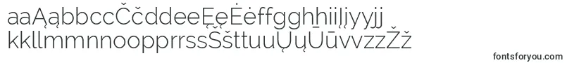 RalewayLightフォントについての詳細 フォントRalewayLight – リトアニアのフォント