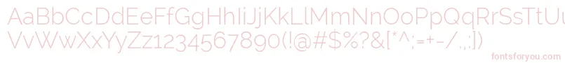 RalewayLight Font – Pink Fonts