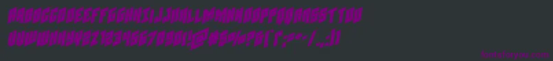 Galaxyforceexpandsemital Font – Purple Fonts on Black Background