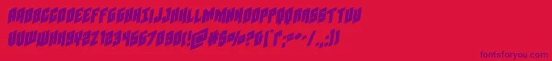 fuente Galaxyforceexpandsemital – Fuentes Moradas Sobre Fondo Rojo