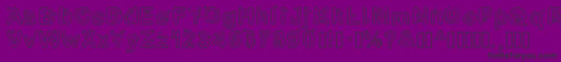 Lettreetoile Font – Black Fonts on Purple Background