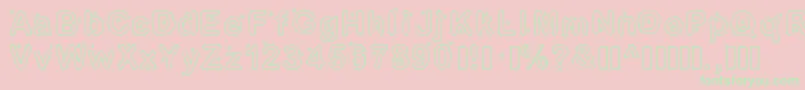 Lettreetoile Font – Green Fonts on Pink Background