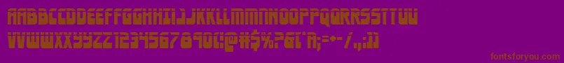 Eldebaranlaser Font – Brown Fonts on Purple Background