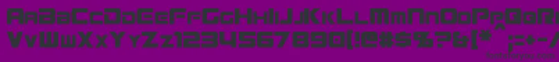 フォントMissionGtRCondensed – 紫の背景に黒い文字
