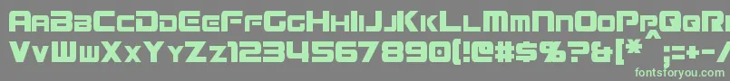 MissionGtRCondensed Font – Green Fonts on Gray Background