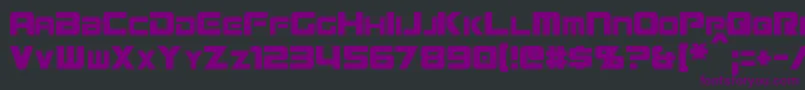 MissionGtRCondensed Font – Purple Fonts on Black Background