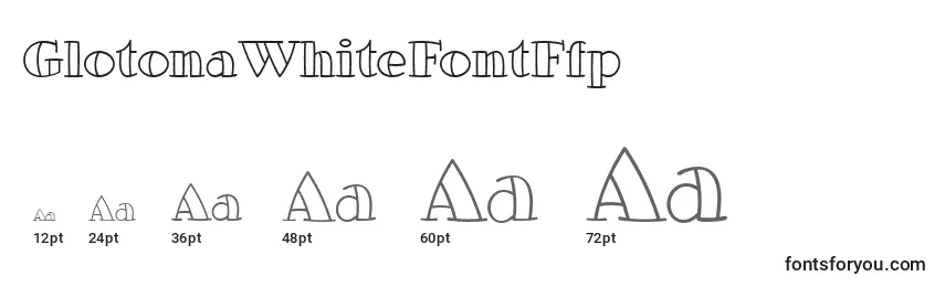GlotonaWhiteFontFfp Font Sizes