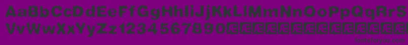 フォントFrizzedBrk – 紫の背景に黒い文字