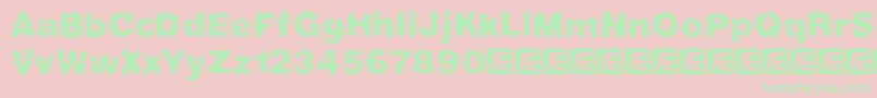 FrizzedBrk Font – Green Fonts on Pink Background