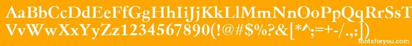 Garamondno4teemed Font – White Fonts on Orange Background