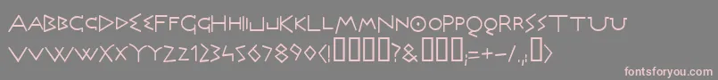 Olymrg ffy Font – Pink Fonts on Gray Background
