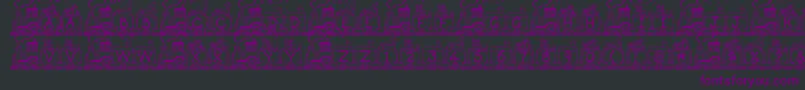ToyTrain Font – Purple Fonts on Black Background