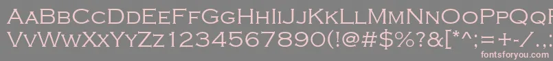 CopperplateGothicLight Font – Pink Fonts on Gray Background