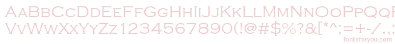 CopperplateGothicLight Font – Pink Fonts on White Background