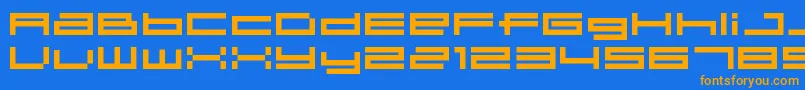 Подробнее о шрифте 04b 31 Шрифт 04b 31 – оранжевые шрифты на синем фоне