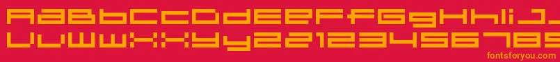 04b 31  Font – Orange Fonts on Red Background