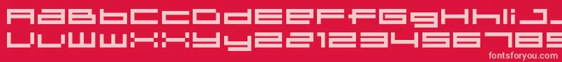 04b 31  Font – Pink Fonts on Red Background