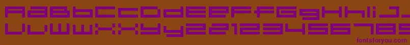 04b 31  Font – Purple Fonts on Brown Background