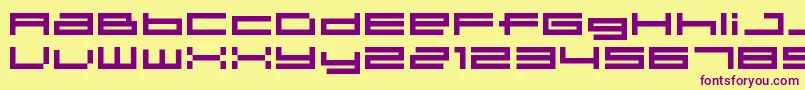 04b 31  Font – Purple Fonts on Yellow Background