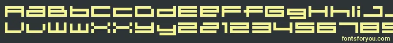04b 31  Font – Yellow Fonts on Black Background