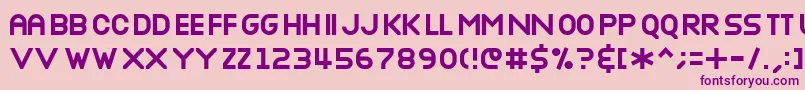 Nottb Font – Purple Fonts on Pink Background