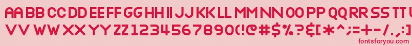 Weitere Informationen zur Nottb-Schriftart Nottb-Schriftart – Rote Schriften auf rosa Hintergrund