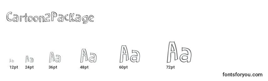 Cartoon2Package Font Sizes