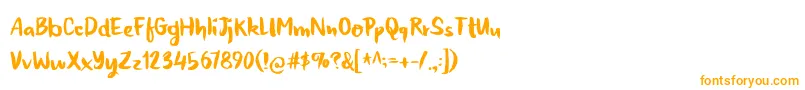 HoneyvoidDemo Font – Orange Fonts on White Background