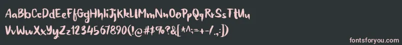 HoneyvoidDemo Font – Pink Fonts on Black Background