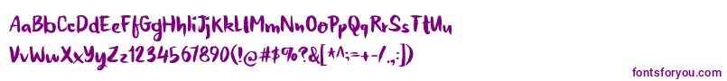 HoneyvoidDemo-fontti – violetit fontit valkoisella taustalla