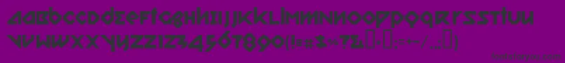 Police RelishGargler – polices noires sur fond violet