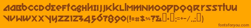 More about RelishGargler Font RelishGargler Font – Brown Fonts on Orange Background