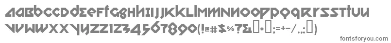 フォントRelishGargler – 白い背景に灰色の文字