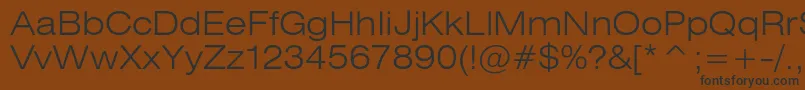 Heliosextlight Font – Black Fonts on Brown Background