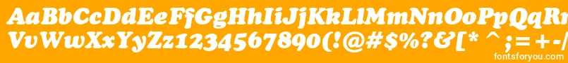 More about CooperblackcbtItalic Font CooperblackcbtItalic Font – White Fonts on Orange Background