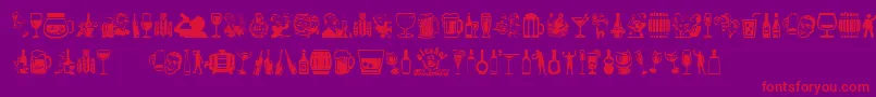 More about Alcohol Font Alcohol Font – Red Fonts on Purple Background