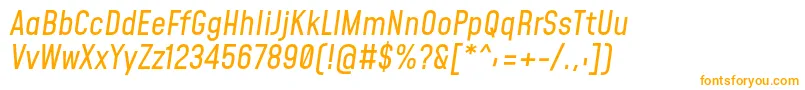 MohaveItalic Font – Orange Fonts on White Background