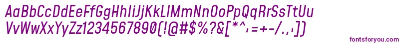 Шрифт MohaveItalic – фиолетовые шрифты