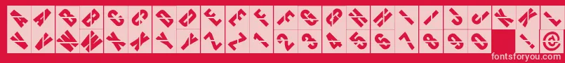 More about Aerogapbricks Font Aerogapbricks Font – Pink Fonts on Red Background