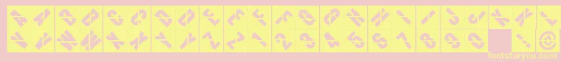 Aerogapbricks Font – Yellow Fonts on Pink Background