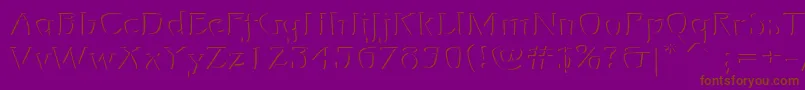 Mojarelief Font – Brown Fonts on Purple Background