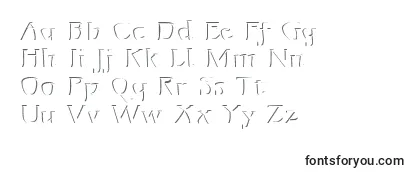 Mojarelief-fontti