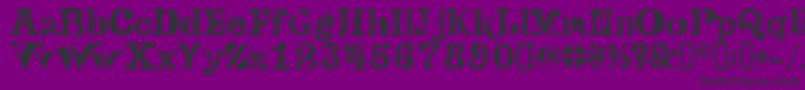 Versu-Schriftart – Schwarze Schriften auf violettem Hintergrund