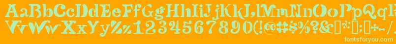 Подробнее о шрифте Versu Шрифт Versu – зелёные шрифты на оранжевом фоне