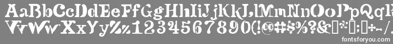 フォントVersu – 灰色の背景に白い文字
